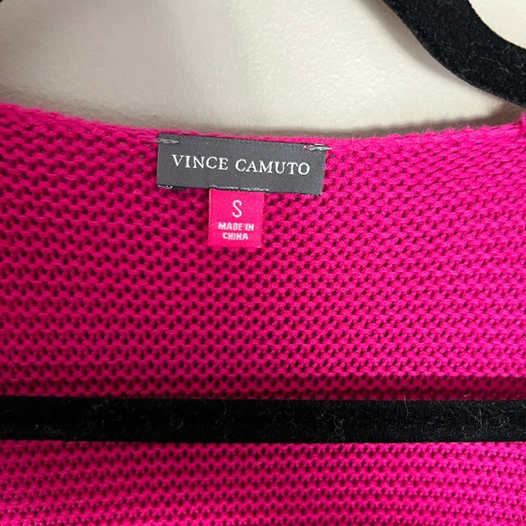 Vince Camuto Carmel Pink ,belted cardigan sweater - Picture 3 of 5